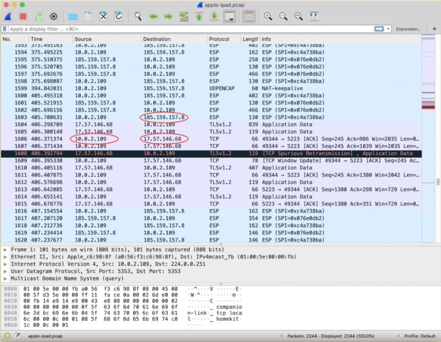 Exposed connections
